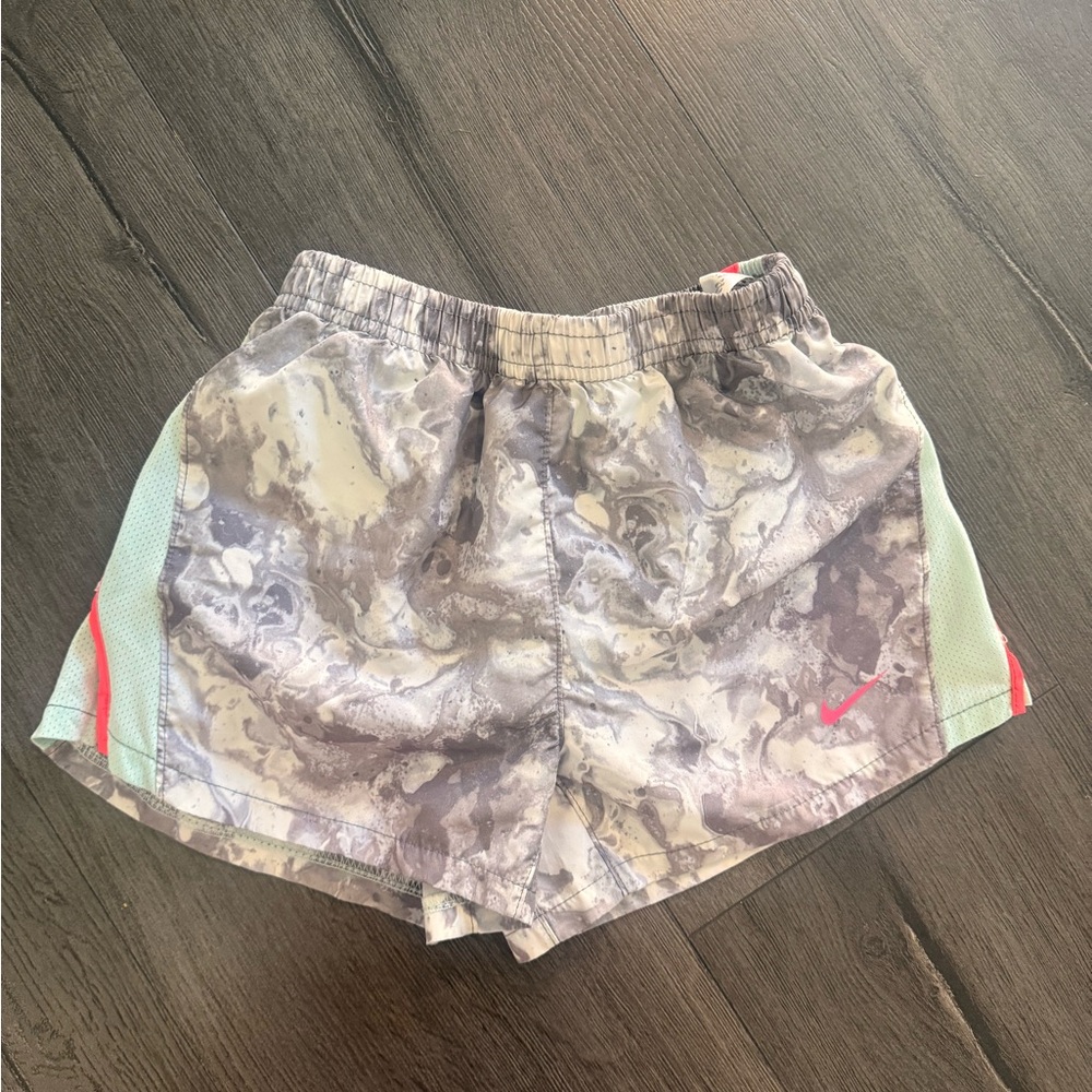 Nike kids dri fit tempo Marble Patterned Athletic Shorts